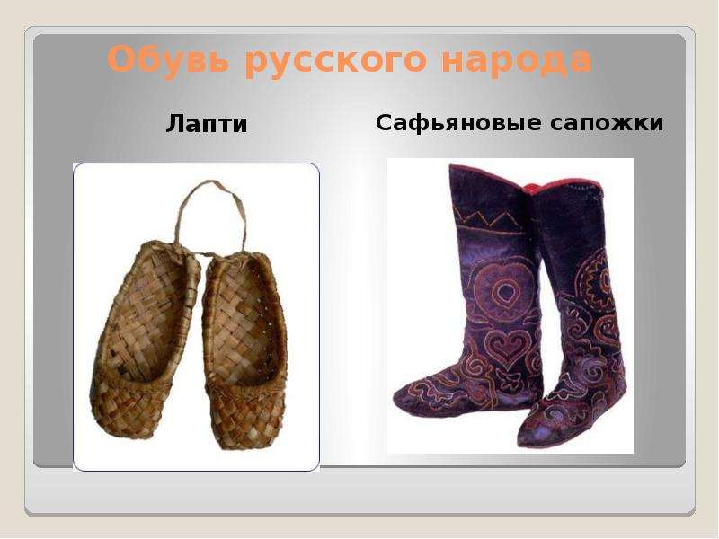 Обувь русского народа Лапти