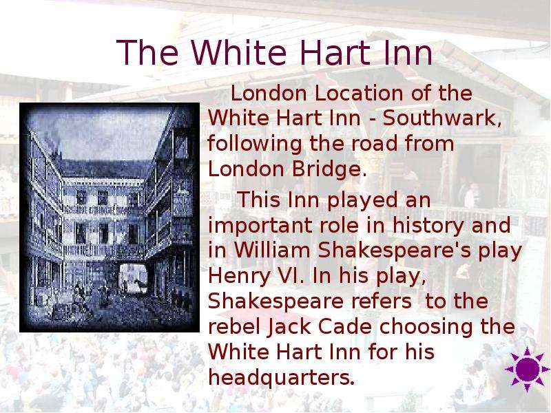 The White Hart Inn London