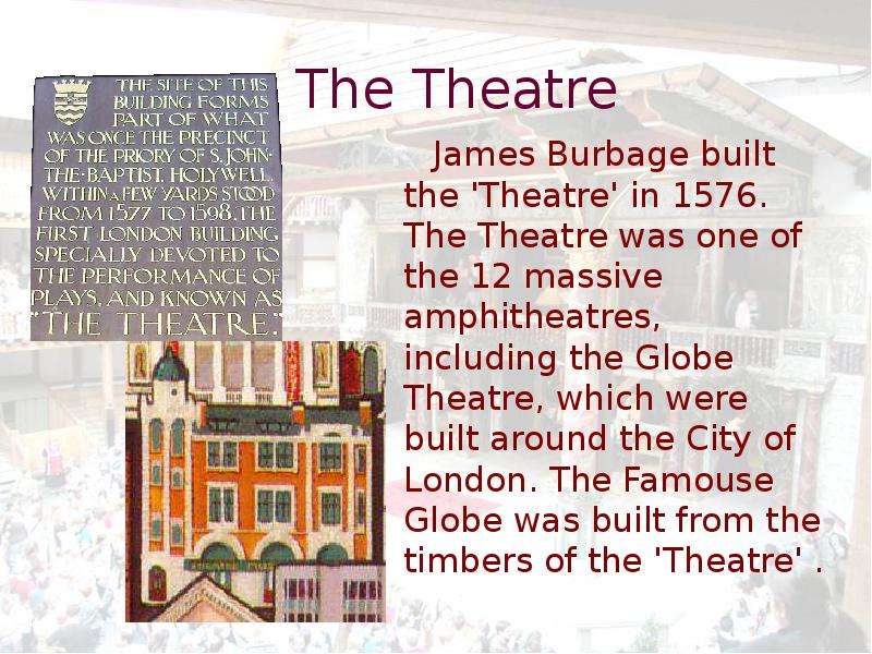 The Theatre James Burbage