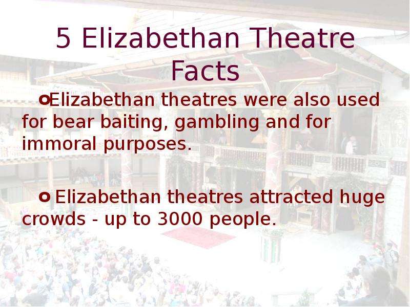 Elizabethan Theatre Facts