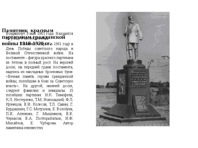 Памятник красным партизанам