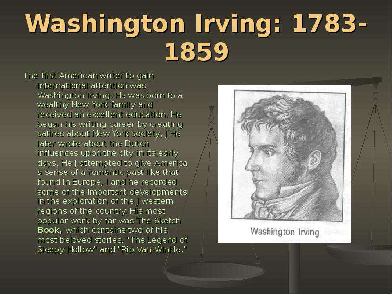 Washington Irving - The first