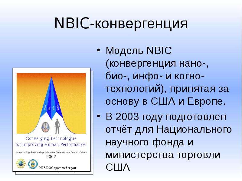 NBIC-конвергенция Модель NBIC