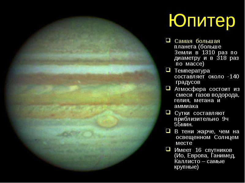 Юпитер Самая большая планета