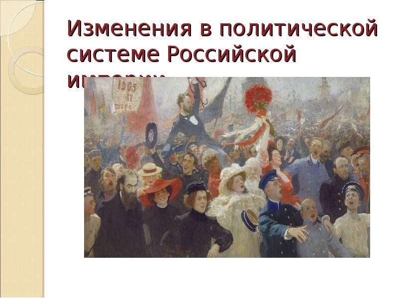 Презентация Изменения в политической системе Российской империи