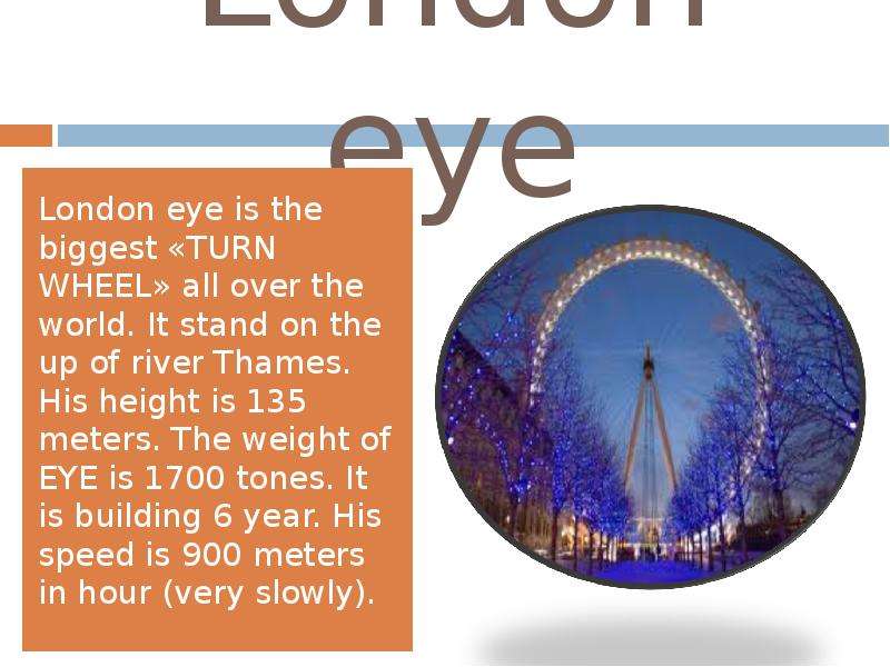 London eye London eye is the