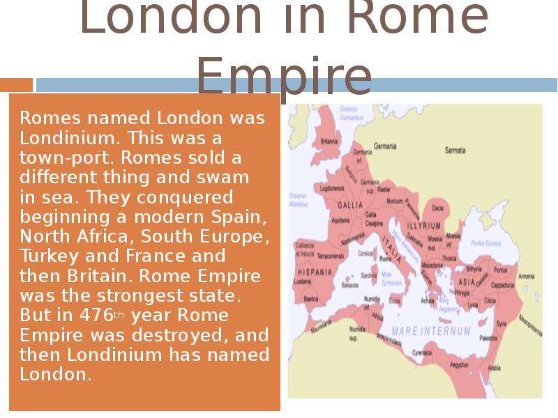 London in Rome Empire Romes
