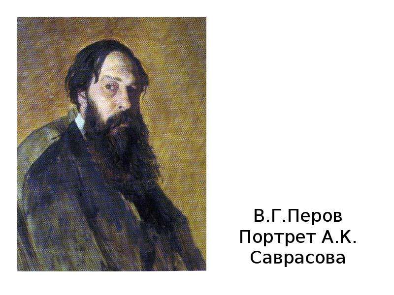 В.Г.Перов Портрет А.К.
