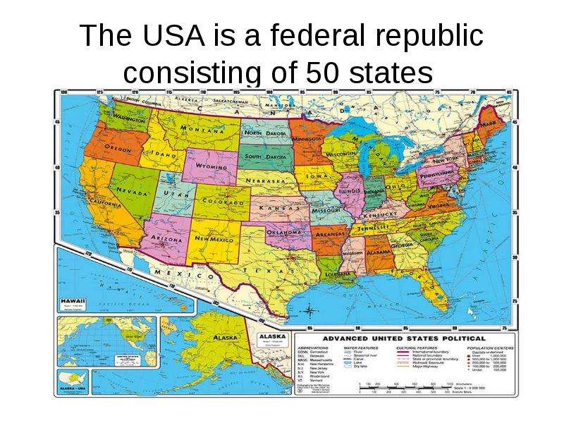 The USA is a federal republic