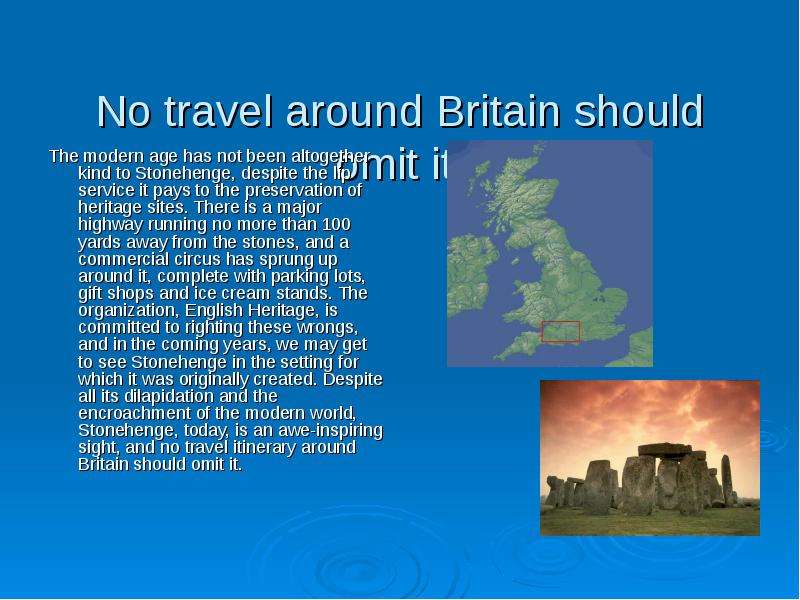 No travel around Britain