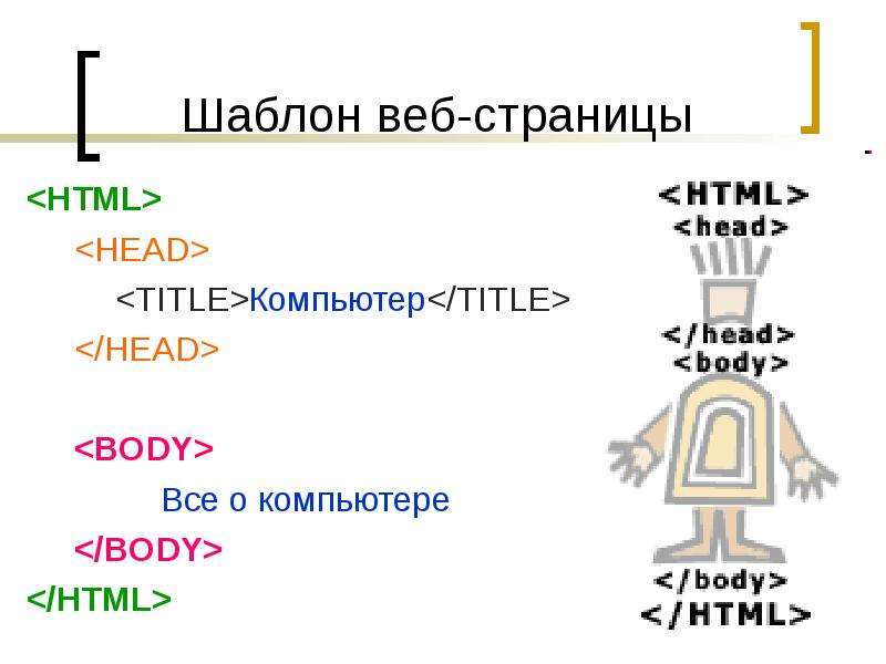 Шаблон веб-страницы lt HTML