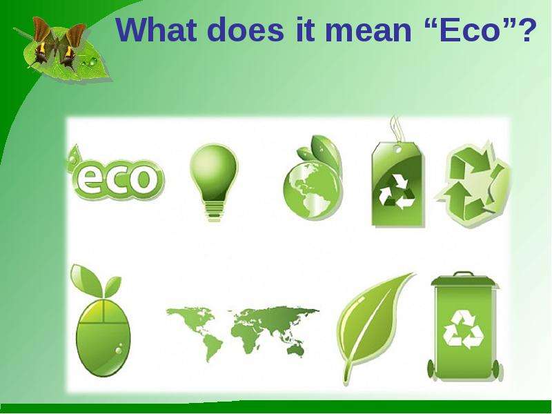 What does it mean Eco ?