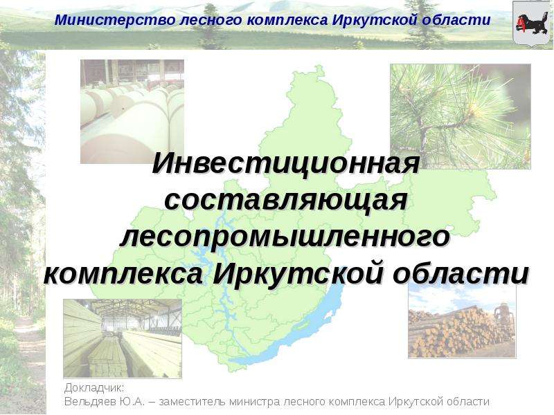Презентация Инвестиционная составляющая лесопромышленного комплекса Иркутской области - презентация к уроку Географии