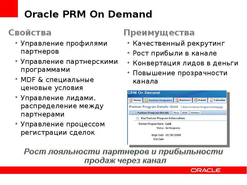Oracle PRM On Demand