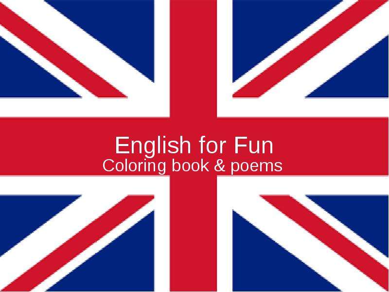Презентация English for Fun Coloring book & poems