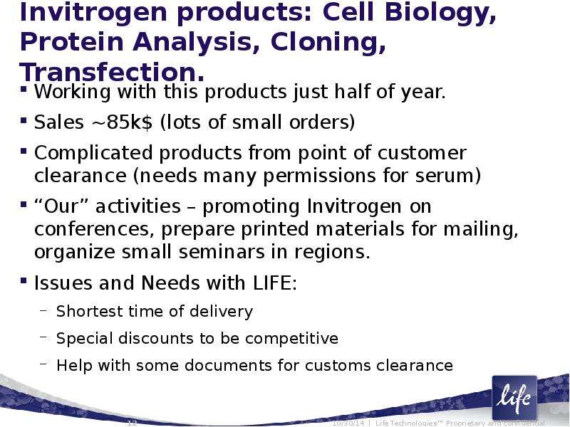 Invitrogen products Cell