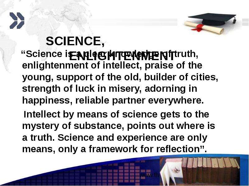 SCIENCE, ENLIGHTENMENT