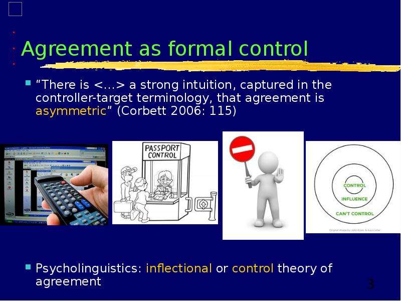 Agreement as formal control