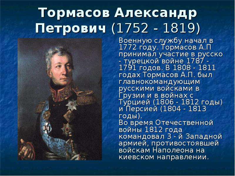 Тормасов Александр Петрович -