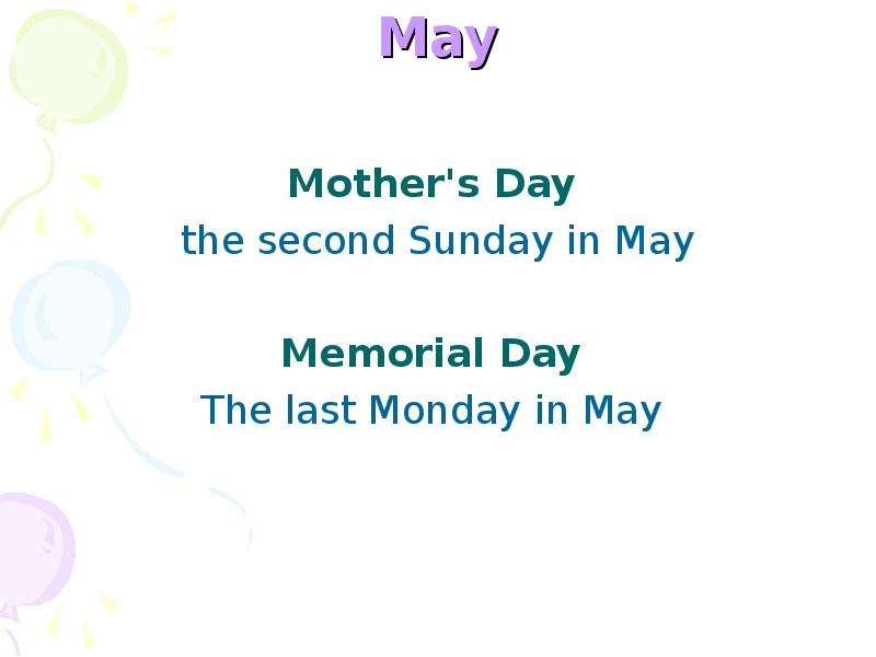 May Mother s Day the second