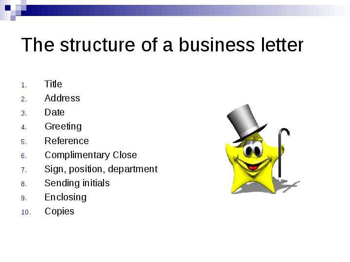 The structure of a business