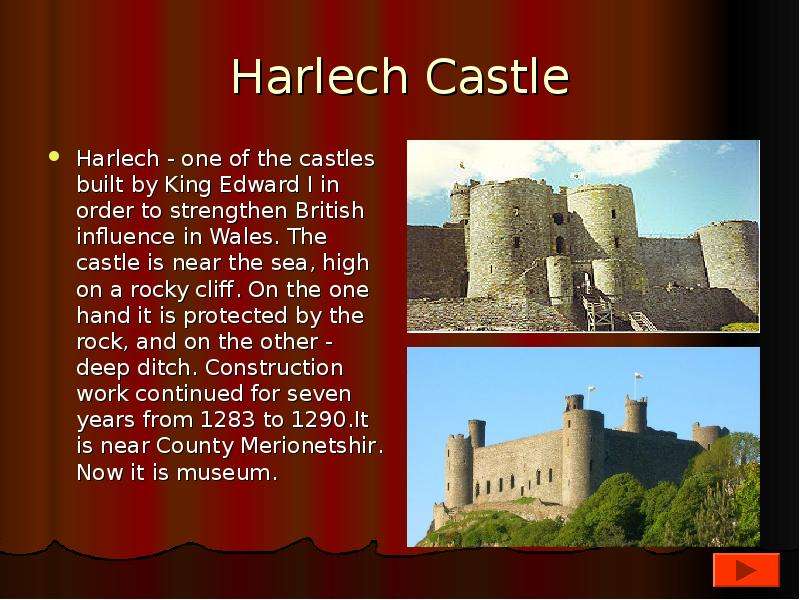 Harlech Castle Harlech - one