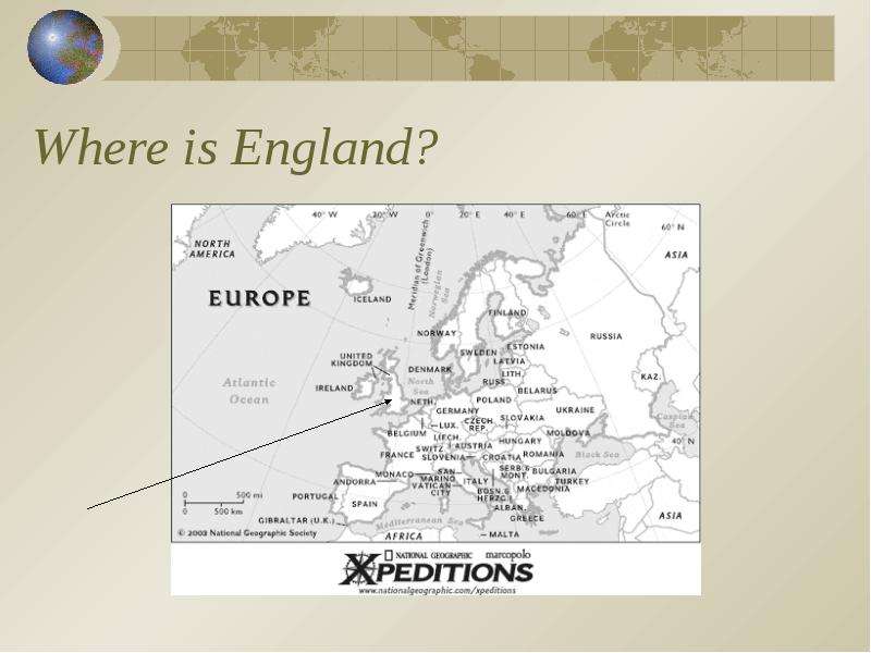 Where is England?