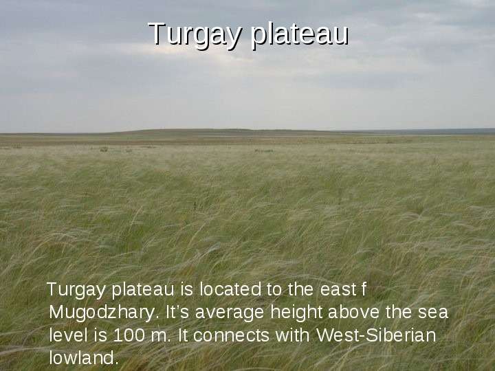 Turgay plateau Turgay plateau