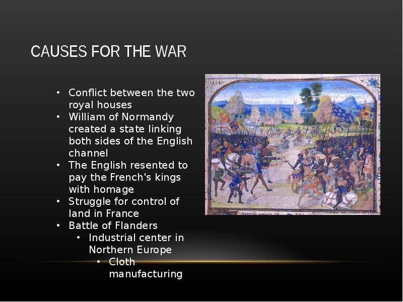 CAUSES FOR THE WAR