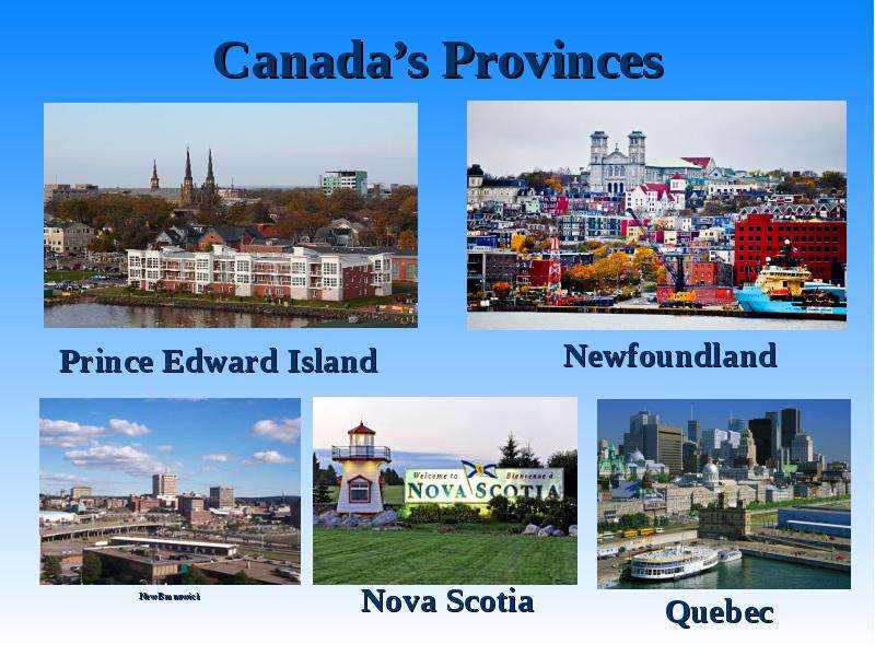 Canada s Provinces New