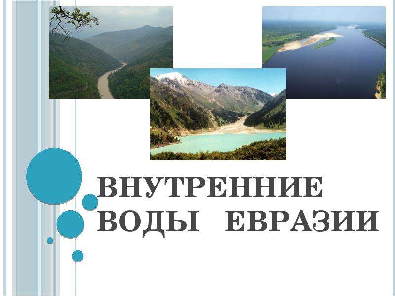 Презентация По географии Внутренние воды Евразии