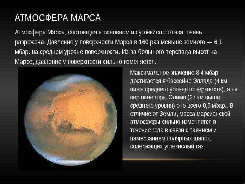 Атмосфера Марса Атмосфера