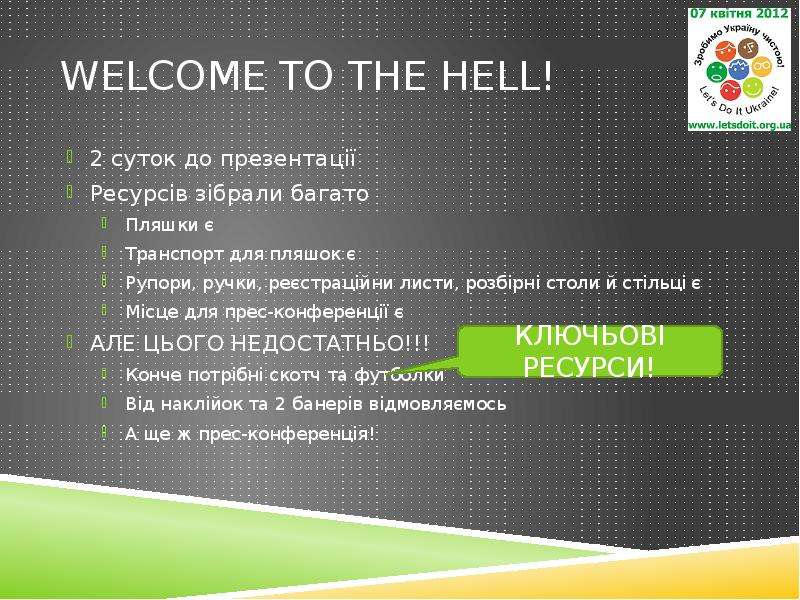 Welcome to the Hell! суток до
