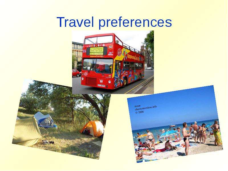 Travel preferences