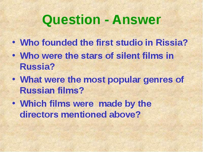 Question - Answer Who founded