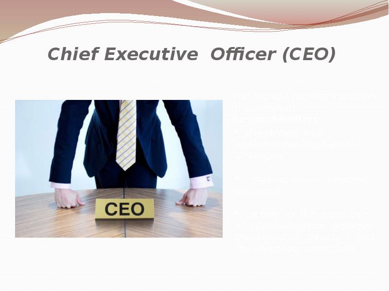 Chief Executive Officer CEO