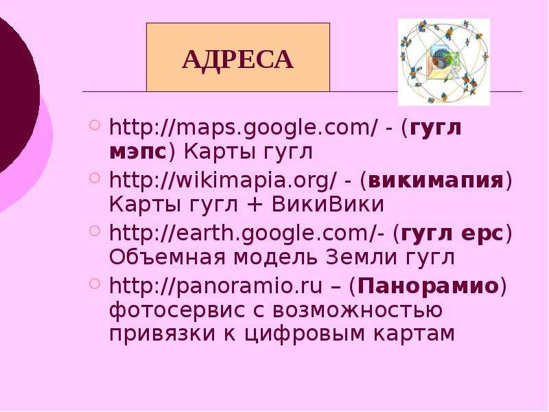 АДРЕСА http maps.google.com -