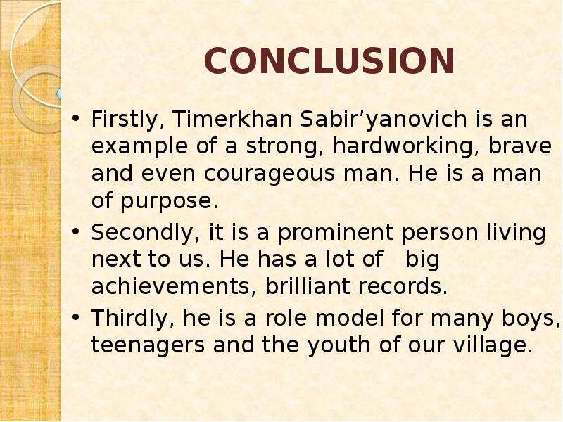 Firstly, Timerkhan Sabir
