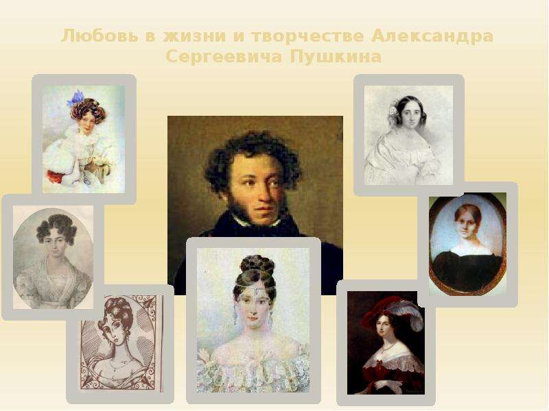 Презентация Любовь в жизни и творчестве Александра Сергеевича Пушкина