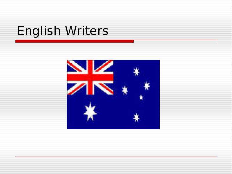 Презентация English Writers