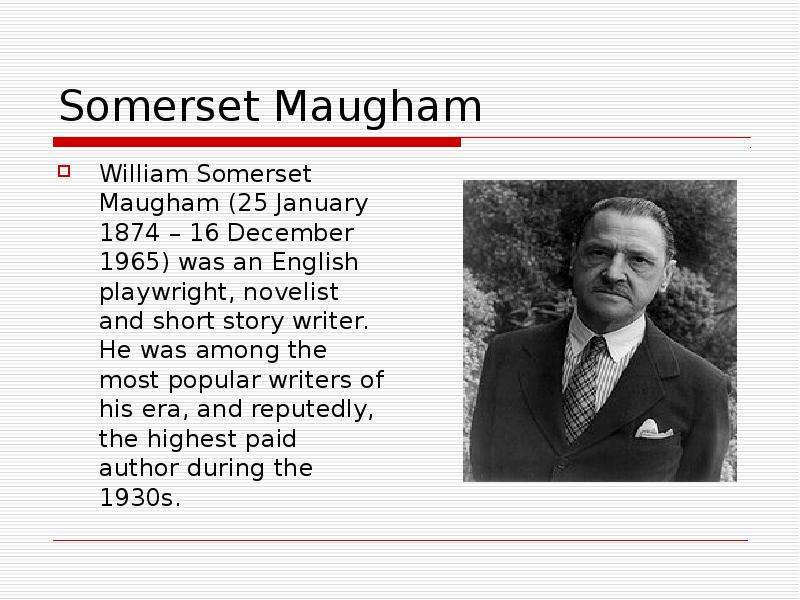 Somerset Maugham William