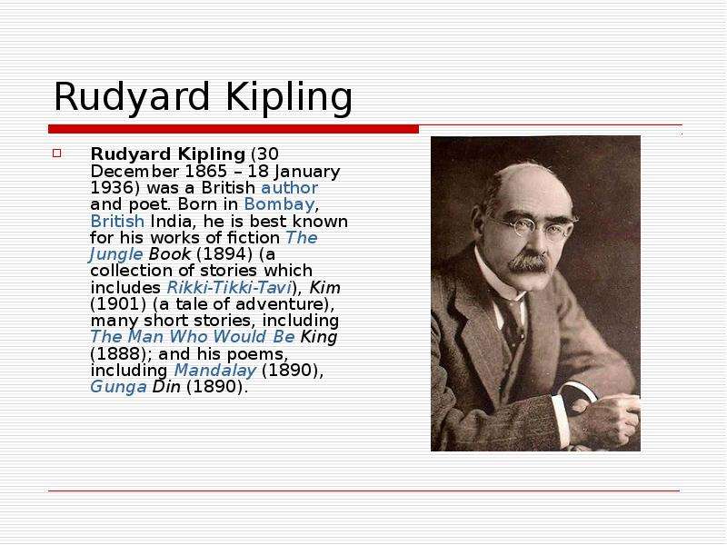 Rudyard Kipling Rudyard