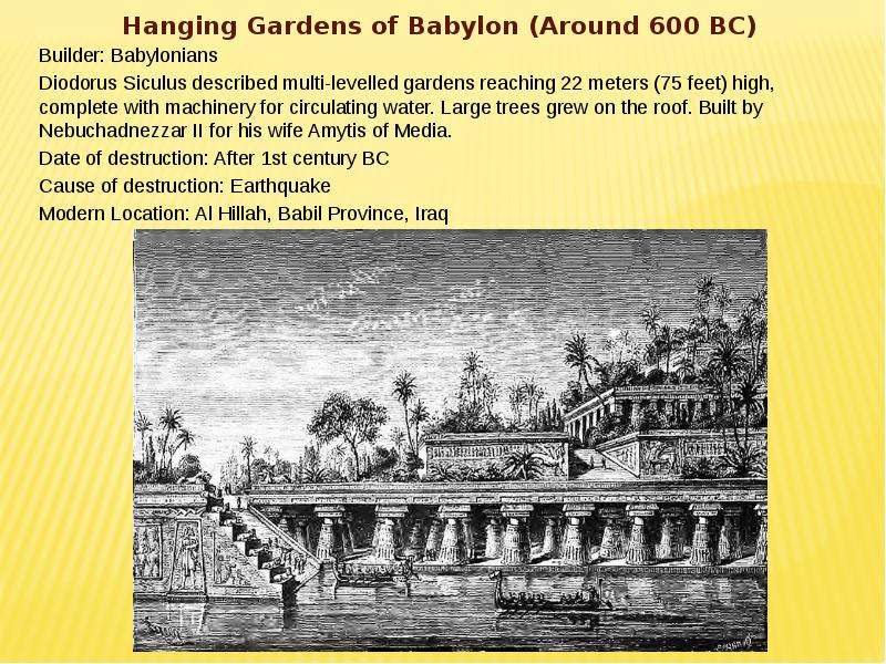 Hanging Gardens of Babylon