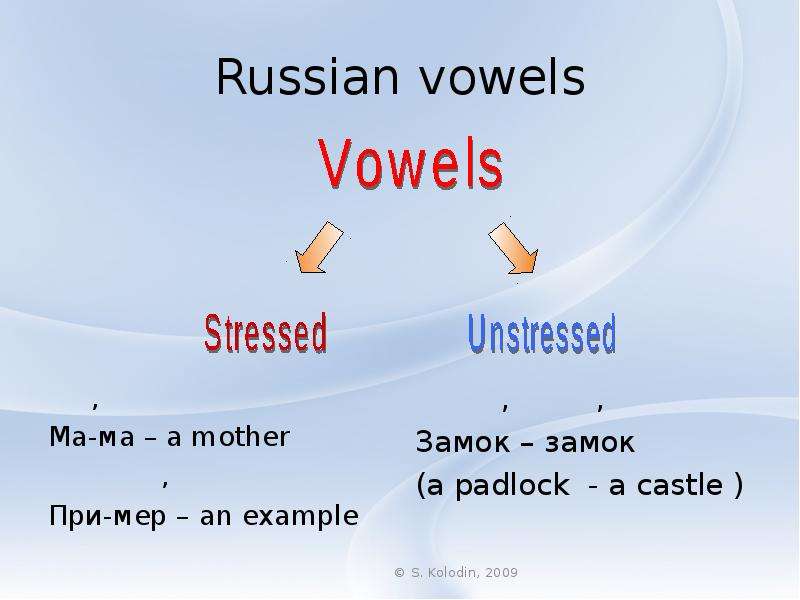 Russian vowels , Ма-ма a
