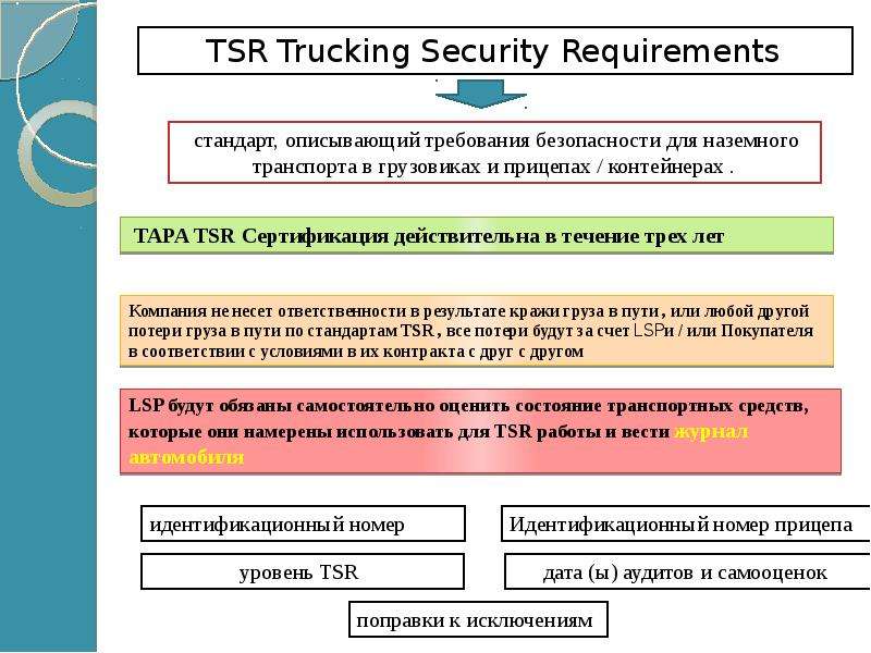 TSR Trucking Security