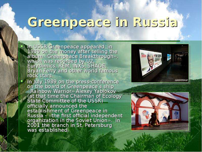 Greenpeace in Russia In USSR