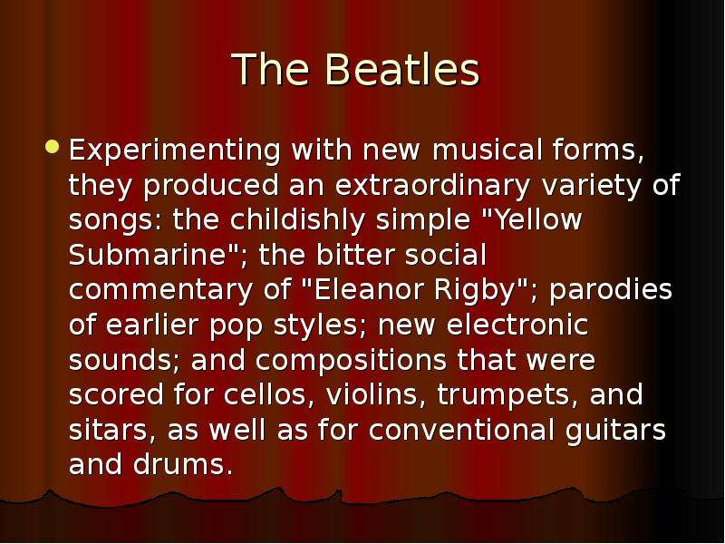 The Beatles Experimenting