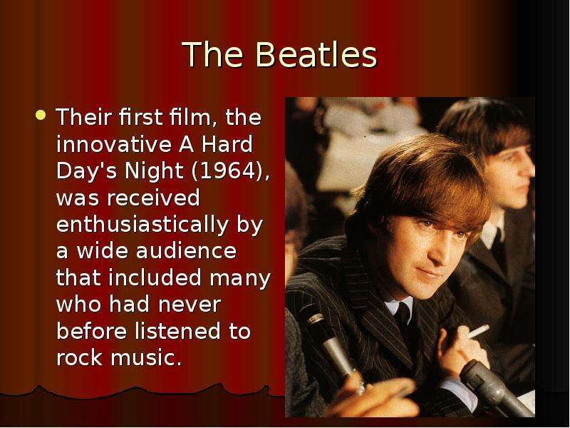 The Beatles Their first film,