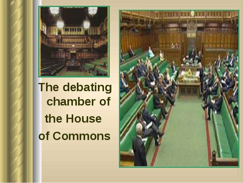 The debating chamber of the