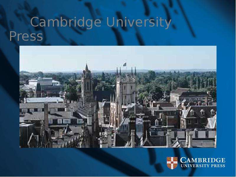 Презентация Cambridge University Press